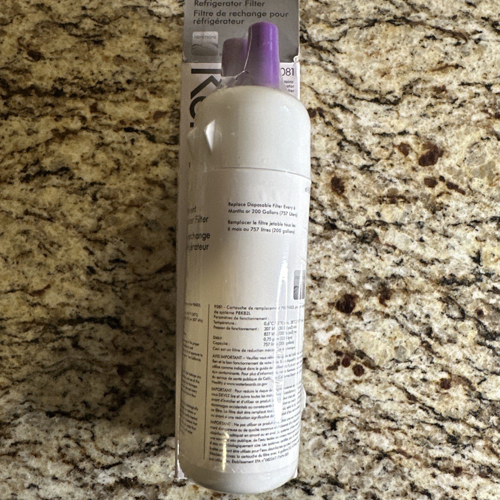 Kenmore 469081 Refrigerator Water Filter – White