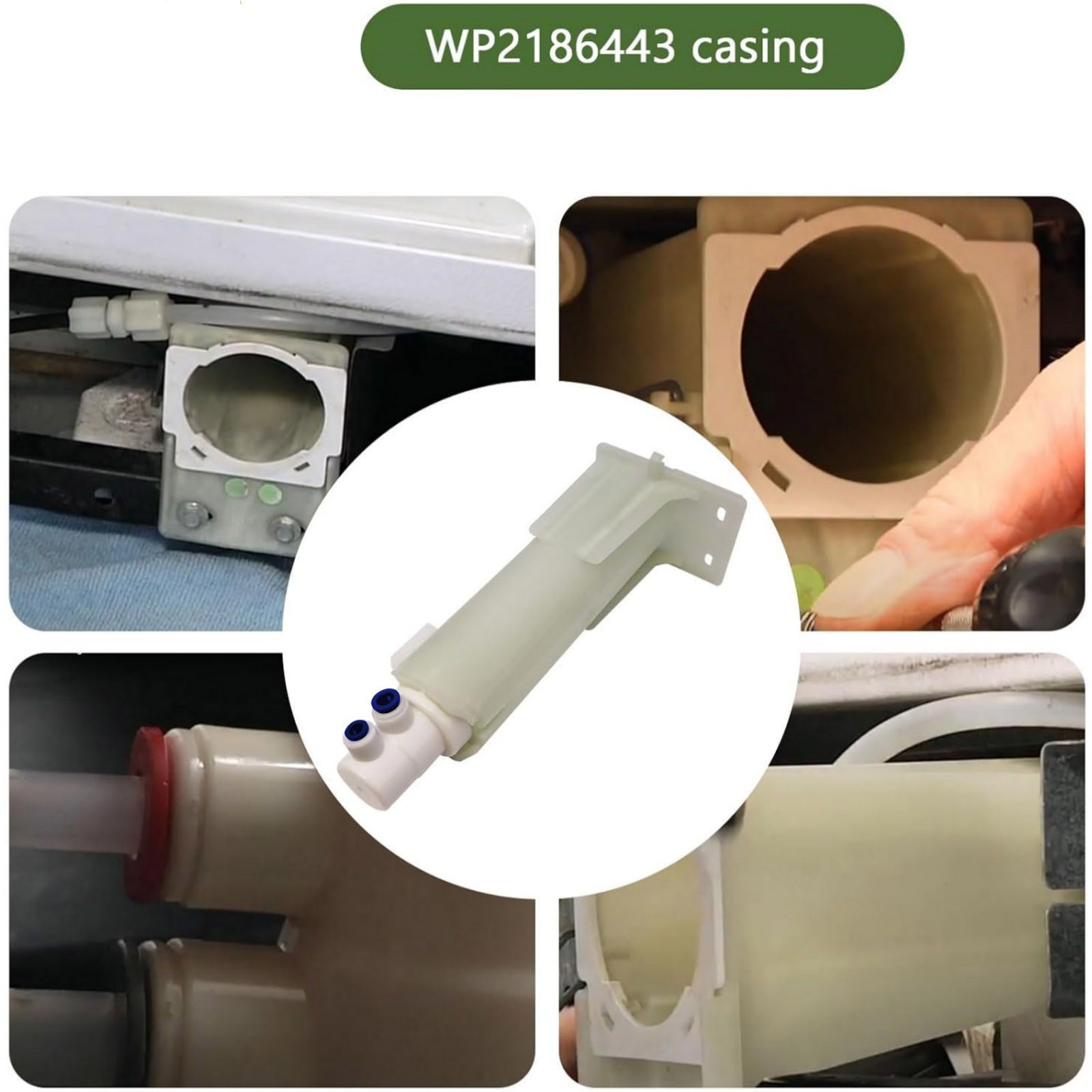 WP2186443 Refrigerator Water Filter Housing For Kenmore Water Filter Connector