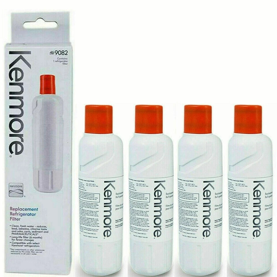4 Pack Kenmore 9082 Replacement Refrigerator Water Filter for 469082 9903