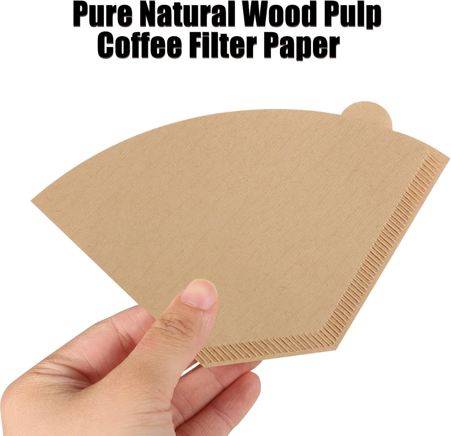 100 Count Coffee Filter #2, 2 Cone Filters Unbleached Natural 2 Cone…