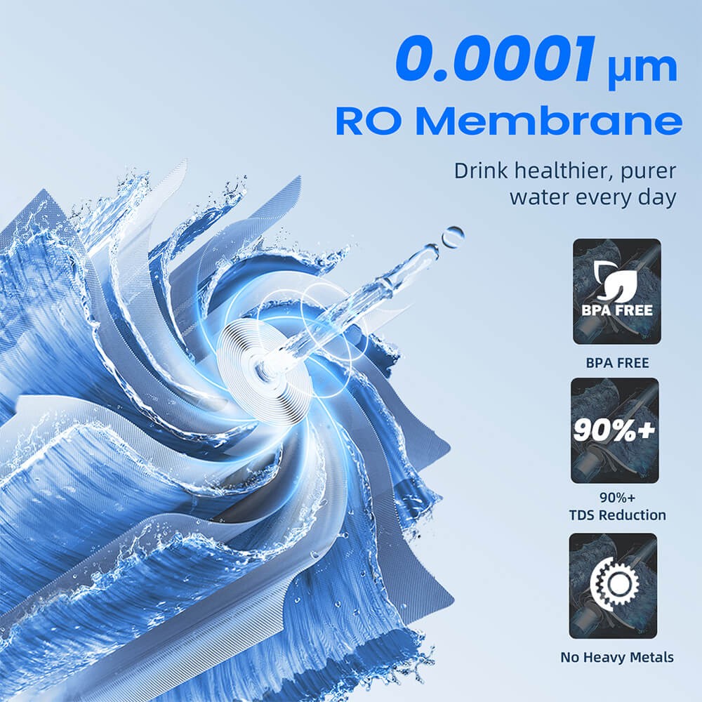Hydrofast C100 Water Filters & 41-100.4°F Countertop Reverse Osmosis System,