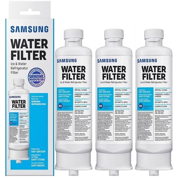 3PACK Genuine Samsung DA97-17376B HAF-QIN/EXP REFRIGERATOR Water Filter US Stock