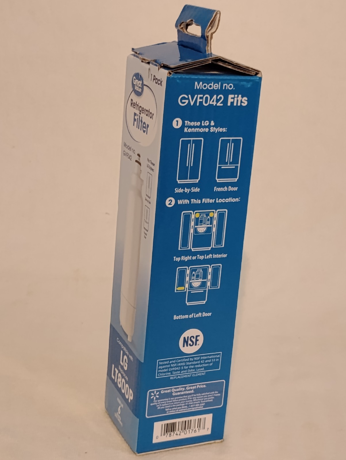 Great Value Refrigerator Filter GVF042 Filter LT800P/LG *NEW*