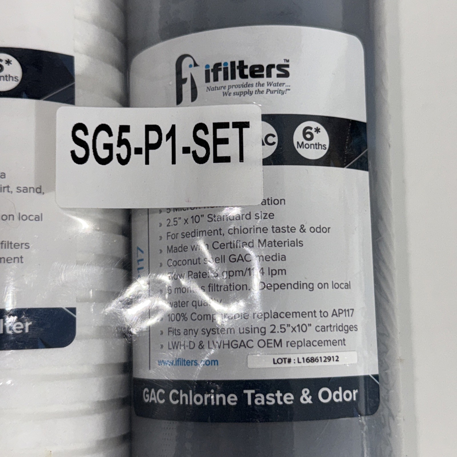 iFilters LWH-D Replacement Filter Set – Whole House 2 Stage Sediment – Rust & CT