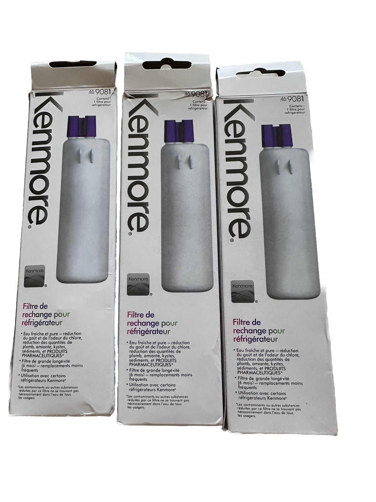 Kenmore 469081 Replacement Refrigerator Water Filter ( 3 Packs )