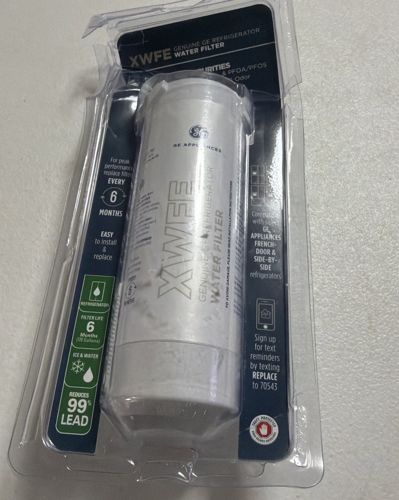 GE Genuine XWFE Refrigerator Water Filter for GE