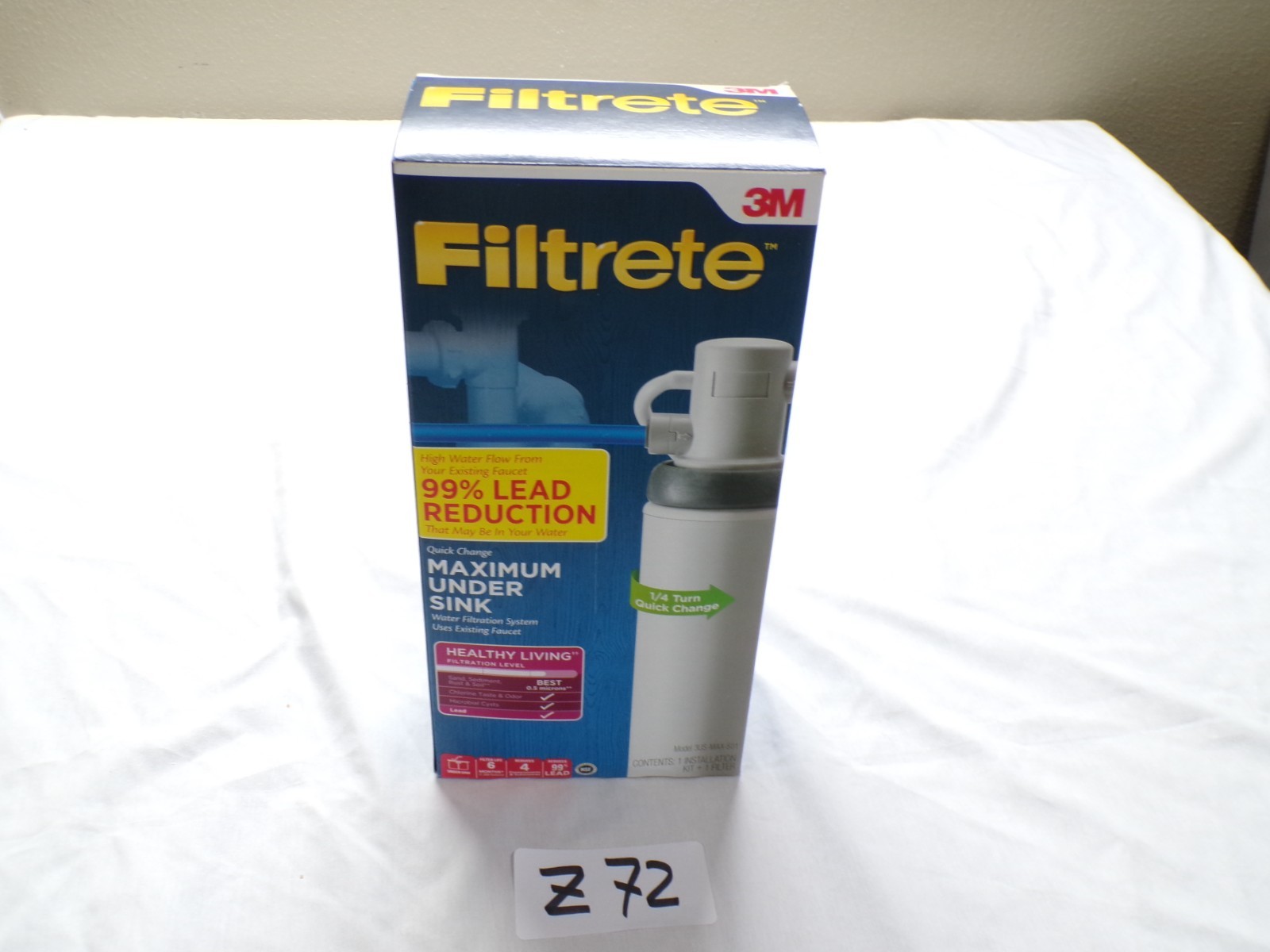 Filtrete 3M Maximum Under Sink Water Filter 3US-MAX-S01 1500 Gallon Open Box