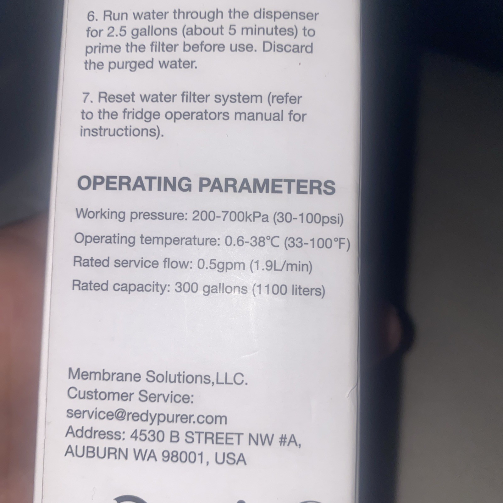 Redy Pure RP-Filter-13 Replacement Water Filter Brand New
