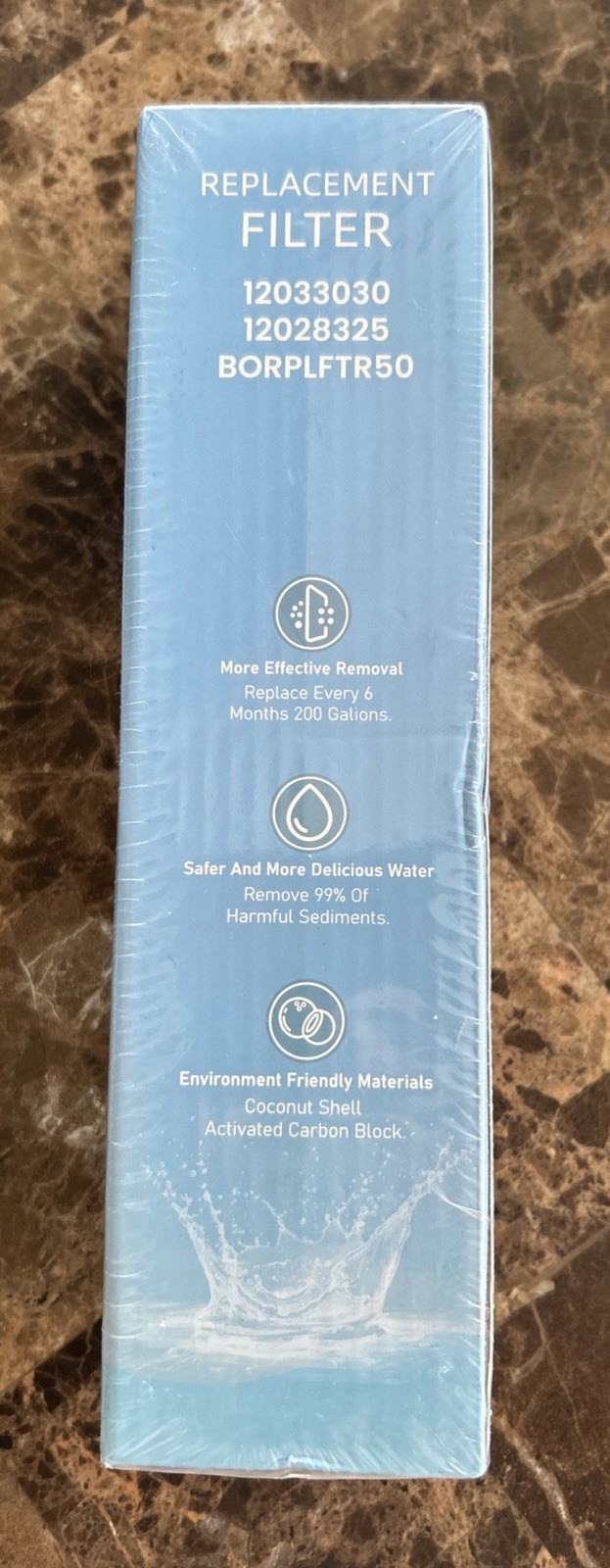 Replacement Water Filter BORPLFTR50 12033030 12028325 for Bosch UltraClarity