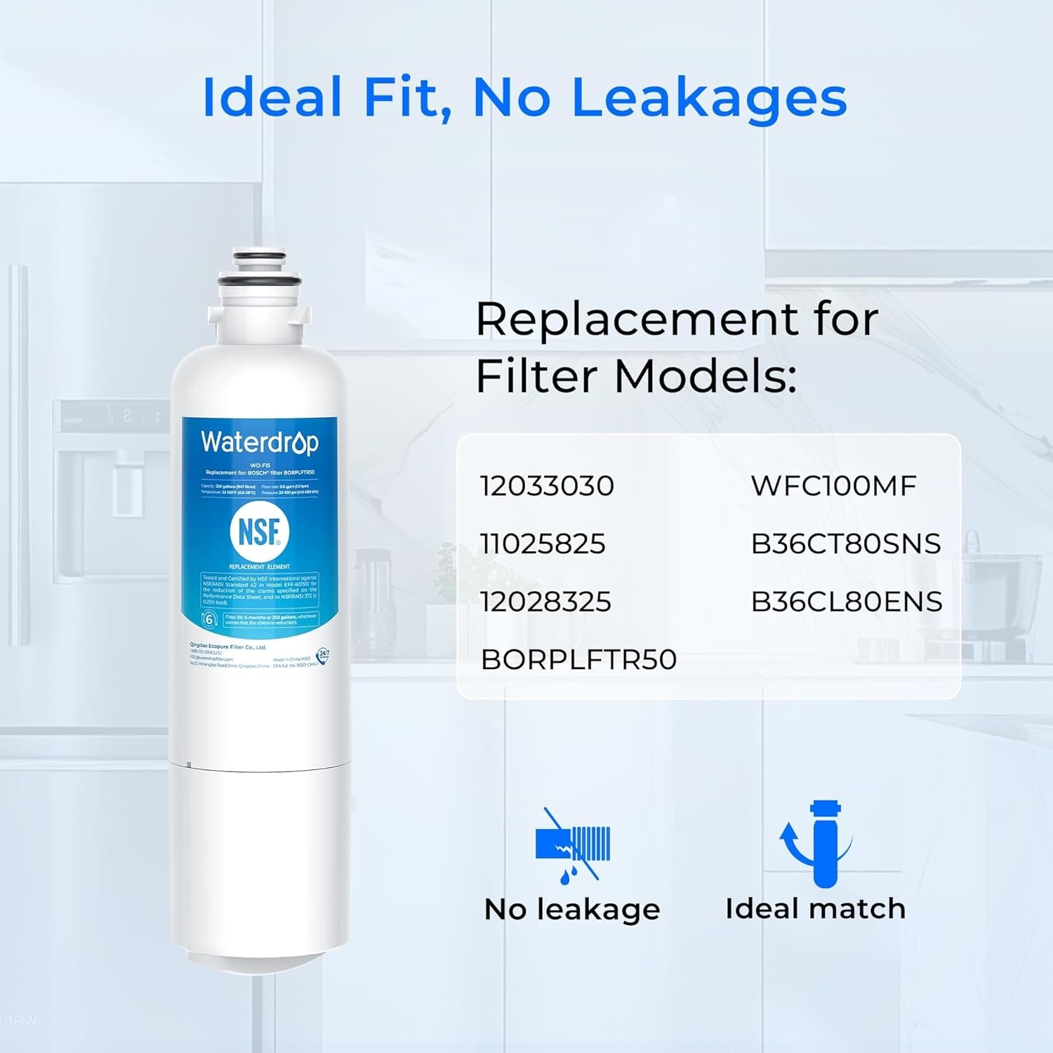Waterdrop Refrigerator Water Replacement for Bosch® Ultra Clarity® Pro 11032531