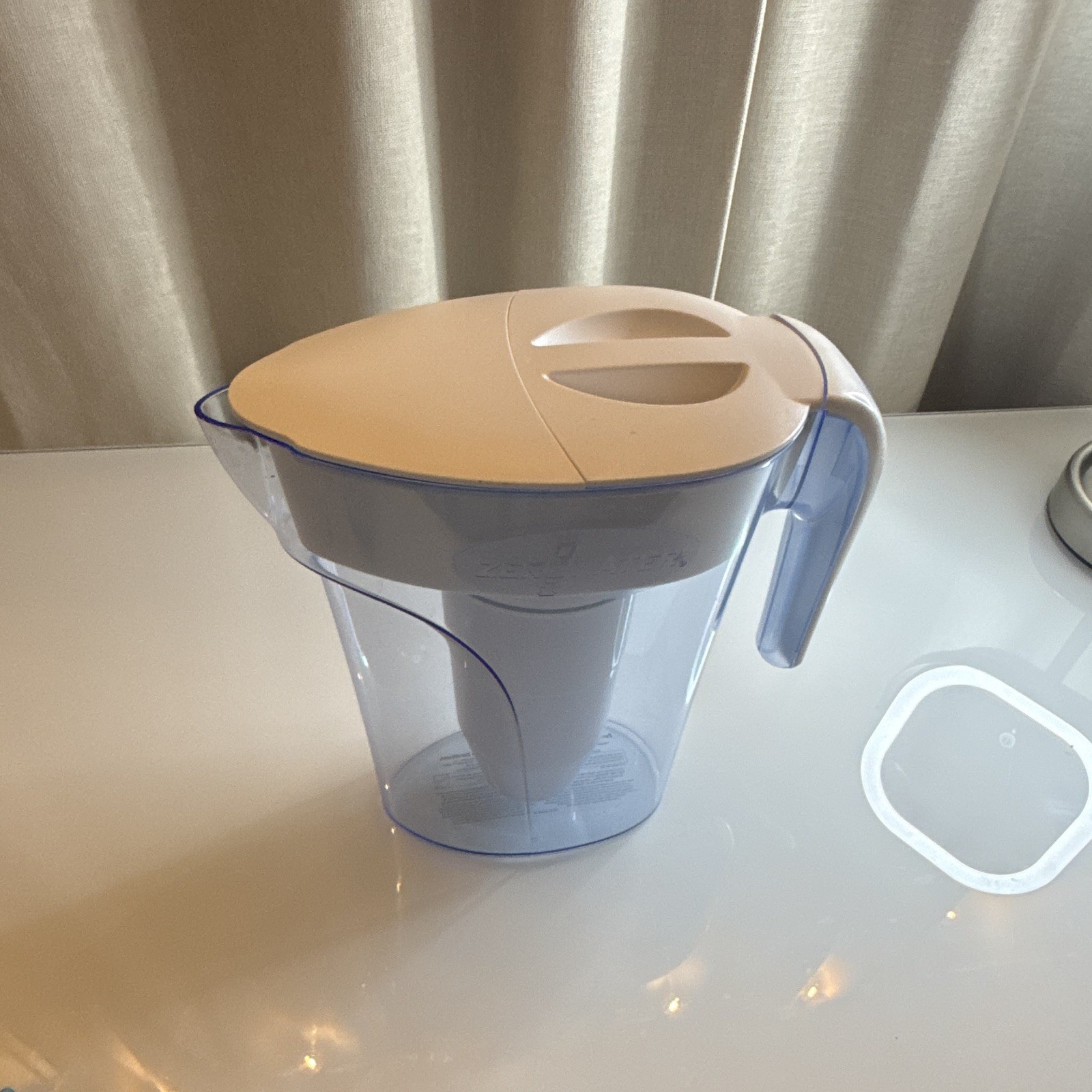 ZeroWater Filtration Pitcher Filter Jug, Blue/White Plastic Household, 1 Pack