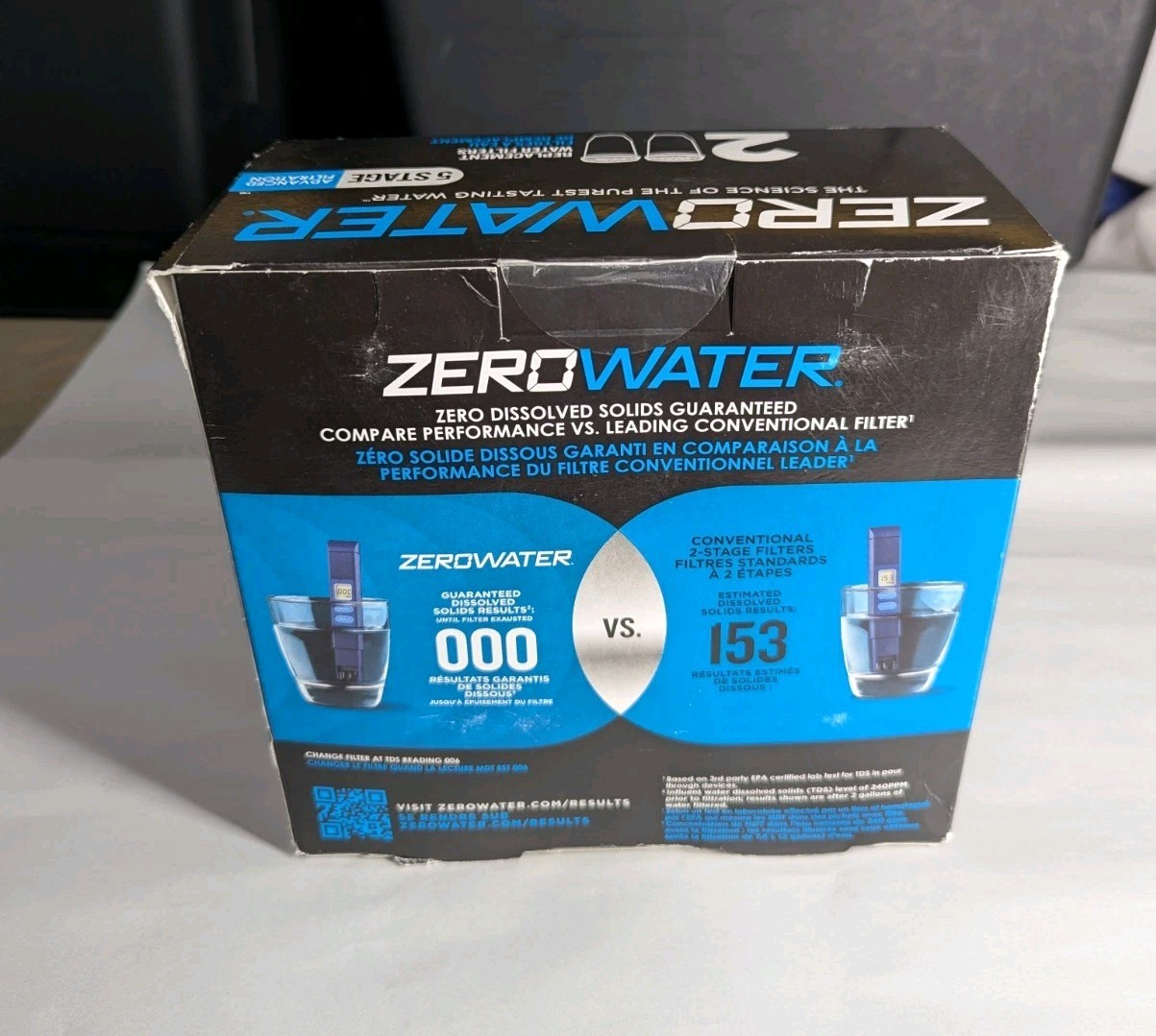 Zero Water 5 Stage Advanced Filtration 2 Pack Replacement Water Filters ZR-017