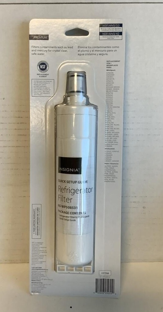Replacement Insignia NSF 53 Ice Water Filter for Whirlpool Refrigerator kenmore