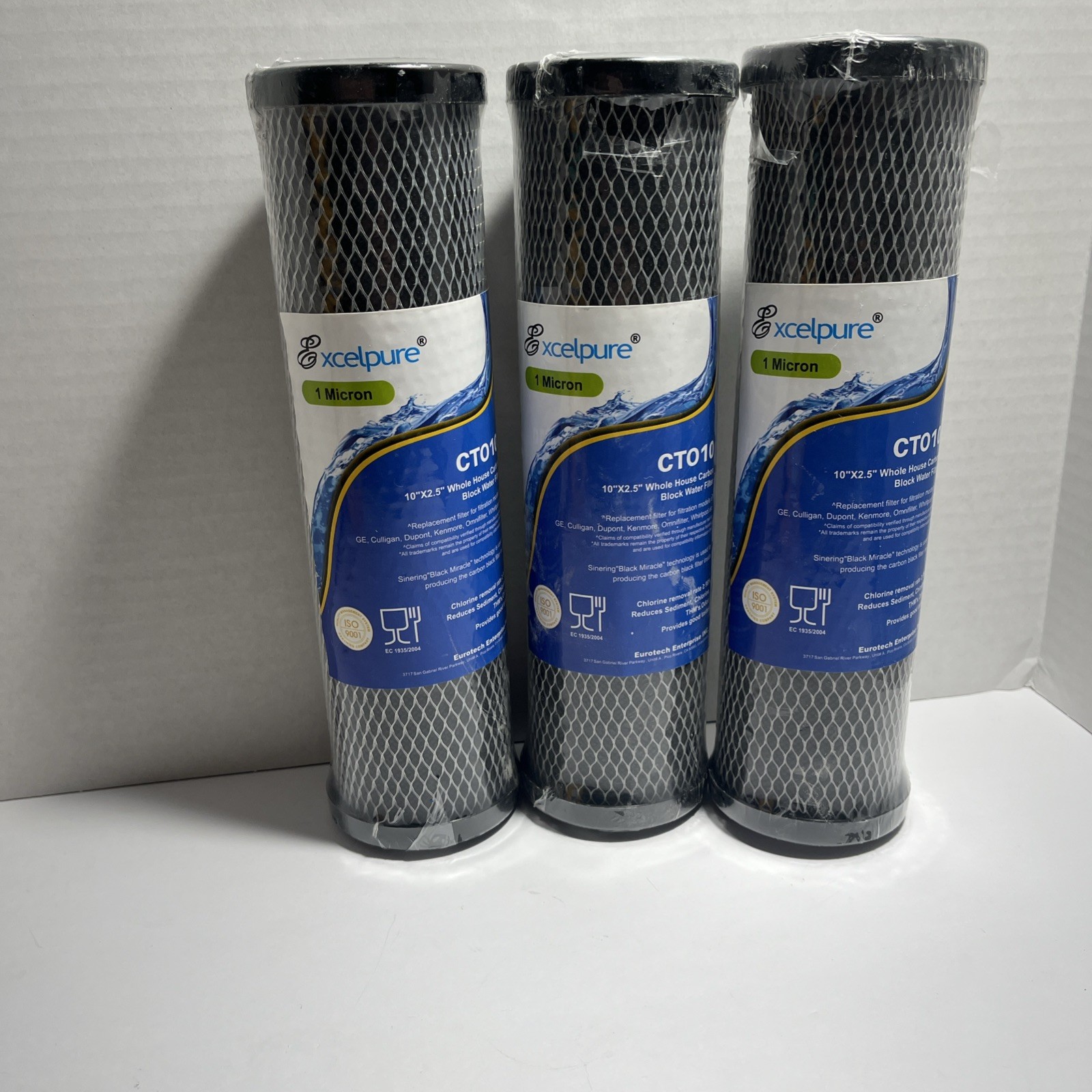 Excelpure CT010 Sintering Activated Carbon Block Water Filter 10″ x 2.5″ house