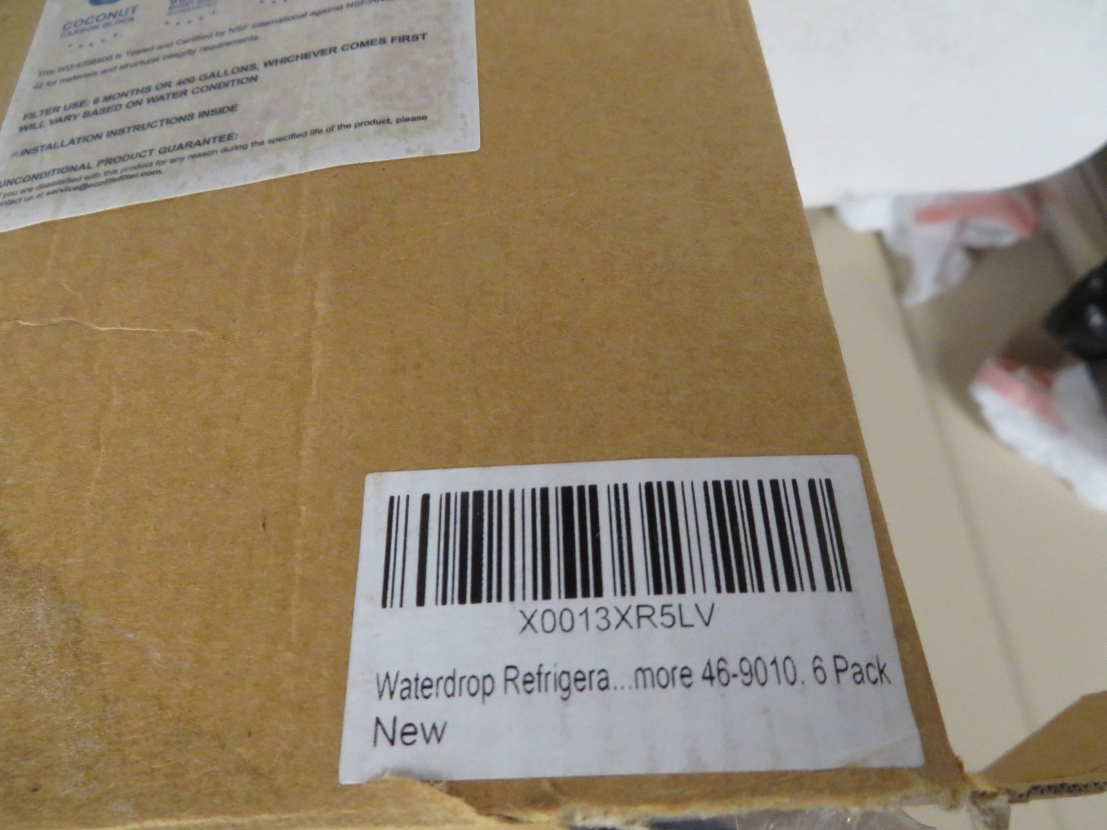 6 New & Sealed Waterdrop Replacement Water Filter WD-4396508 for Whirlpool