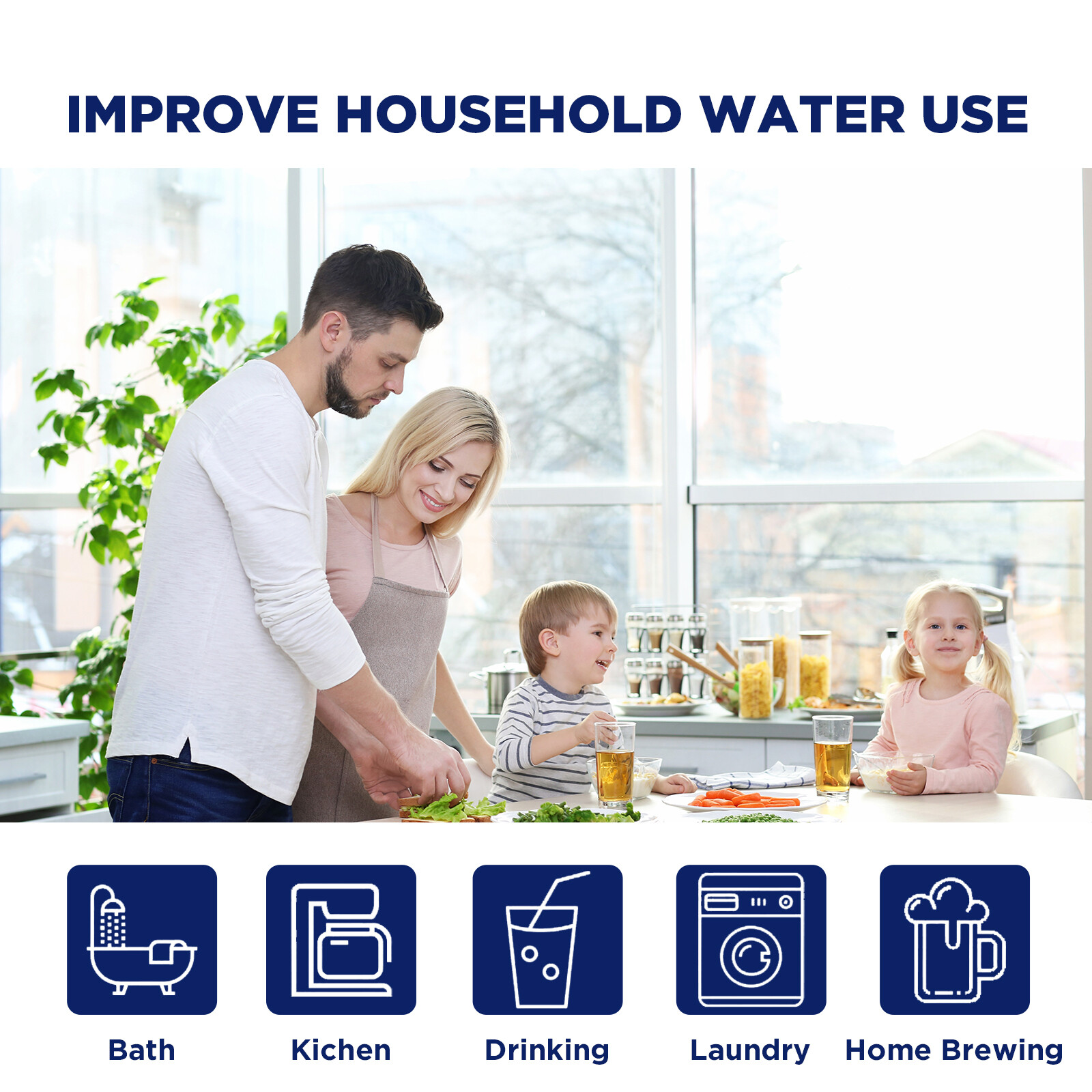 5μm 10×2.5″/10×4.5″/20×2.5″/20×4.5″ Sediment Water Filter Cartridges Whole House