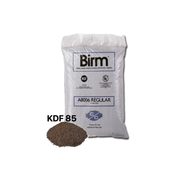 Birm + KDF 85 Media | 3.5Lb+1.5LB= 5 LBS | Iron, Hydrogen Sulfide and Manganese