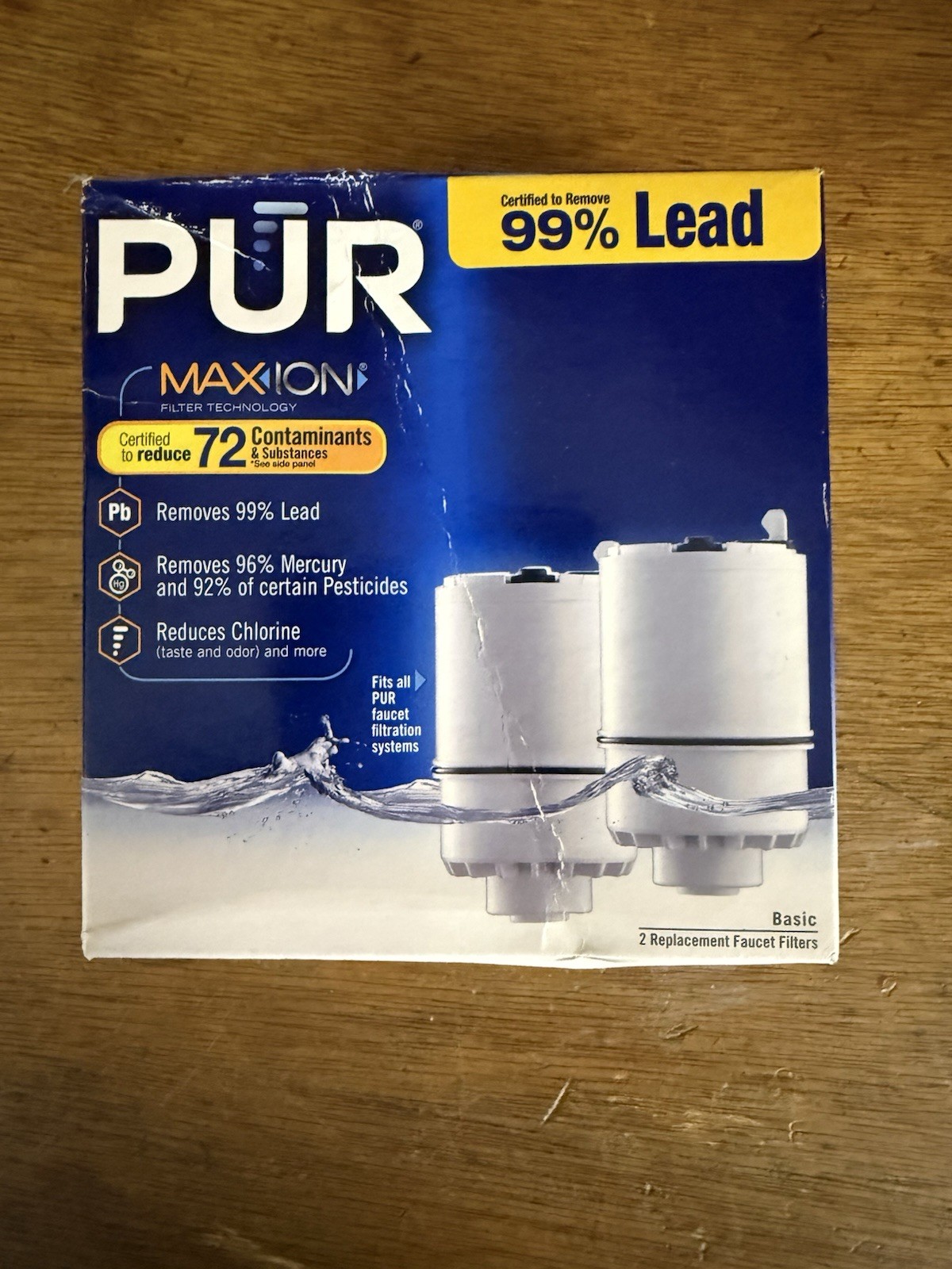 PUR Maxion Basic Replacement Faucet Water Filter RF3375 2 Pack New Sealed