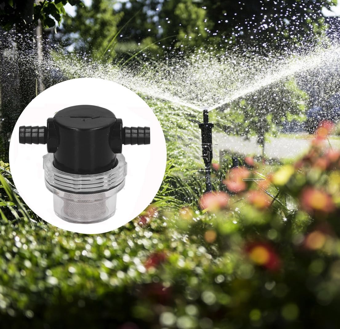 3/8 Inch Water Pump Strainer Hose Barb In-Line Twist-On Transparent