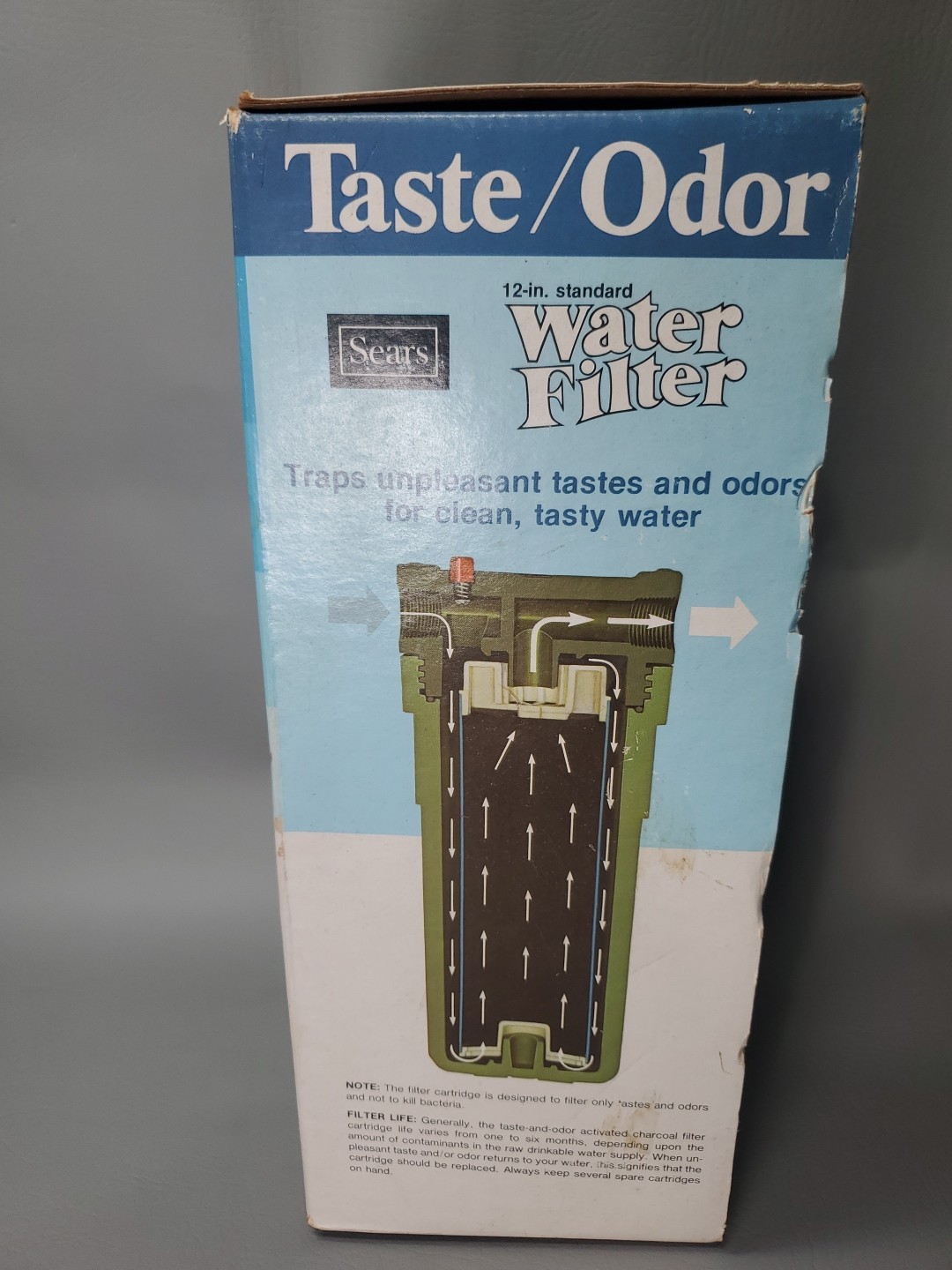 Vintage Sears 12 Inch Standard Water Filter, 423464, New In Box, Retired 1970’s