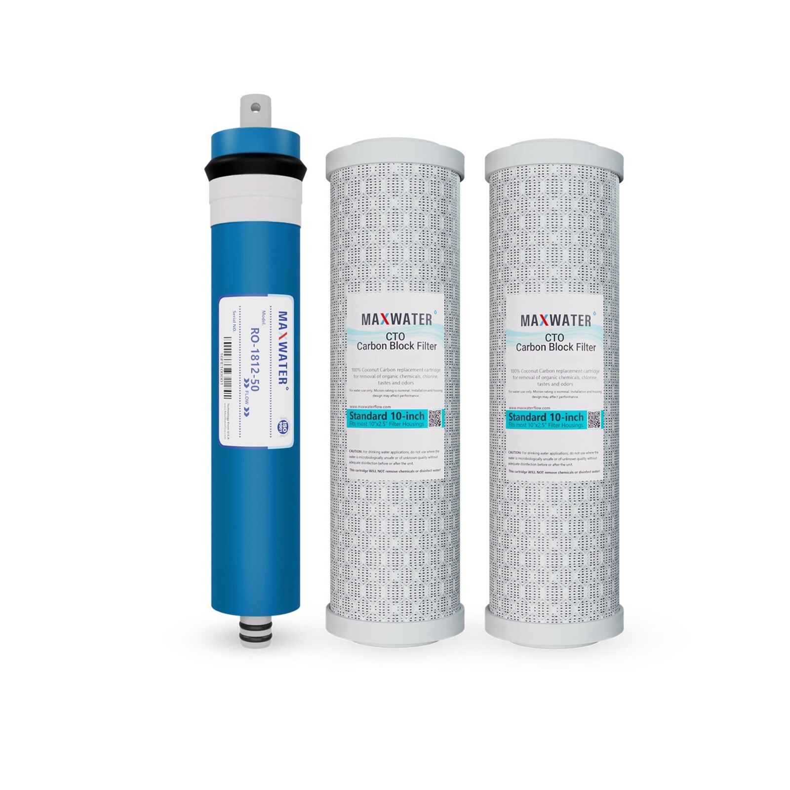 GE Smart Water RO Reverse Osmosis Filter 50GPD Set Compatible GXRM10G, GXRM10RBL