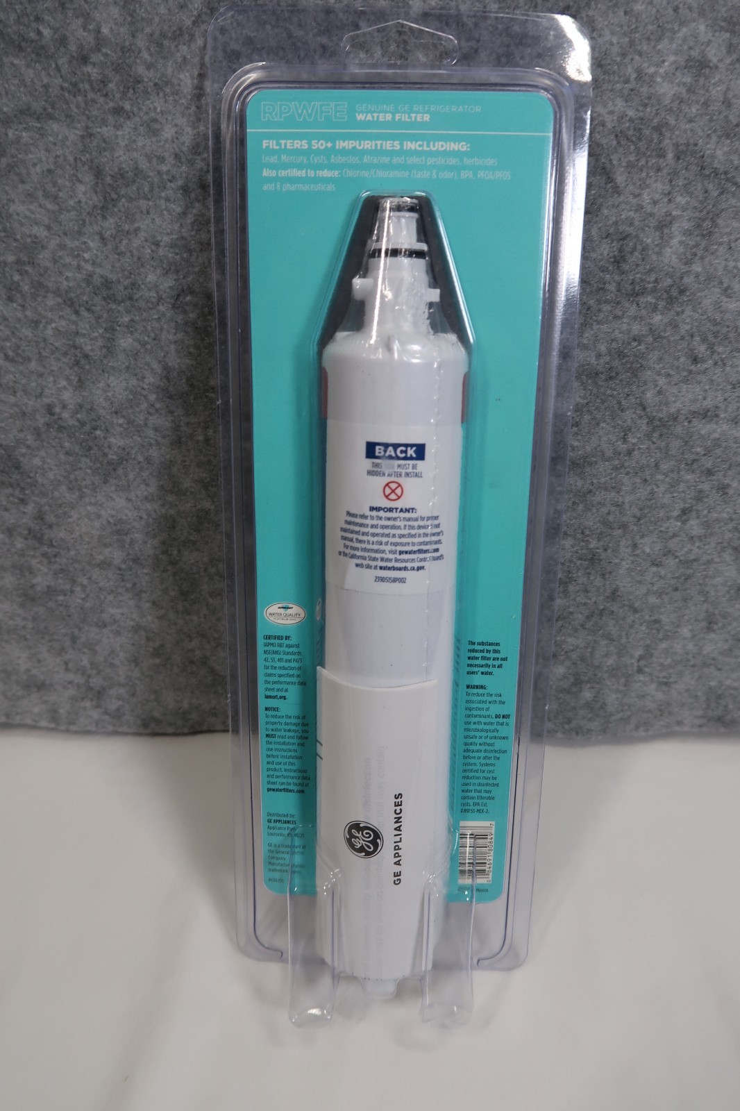 GE RPWFE Genuine Refrigerator Water Filter (WITH CHIP) New Sealed Filter