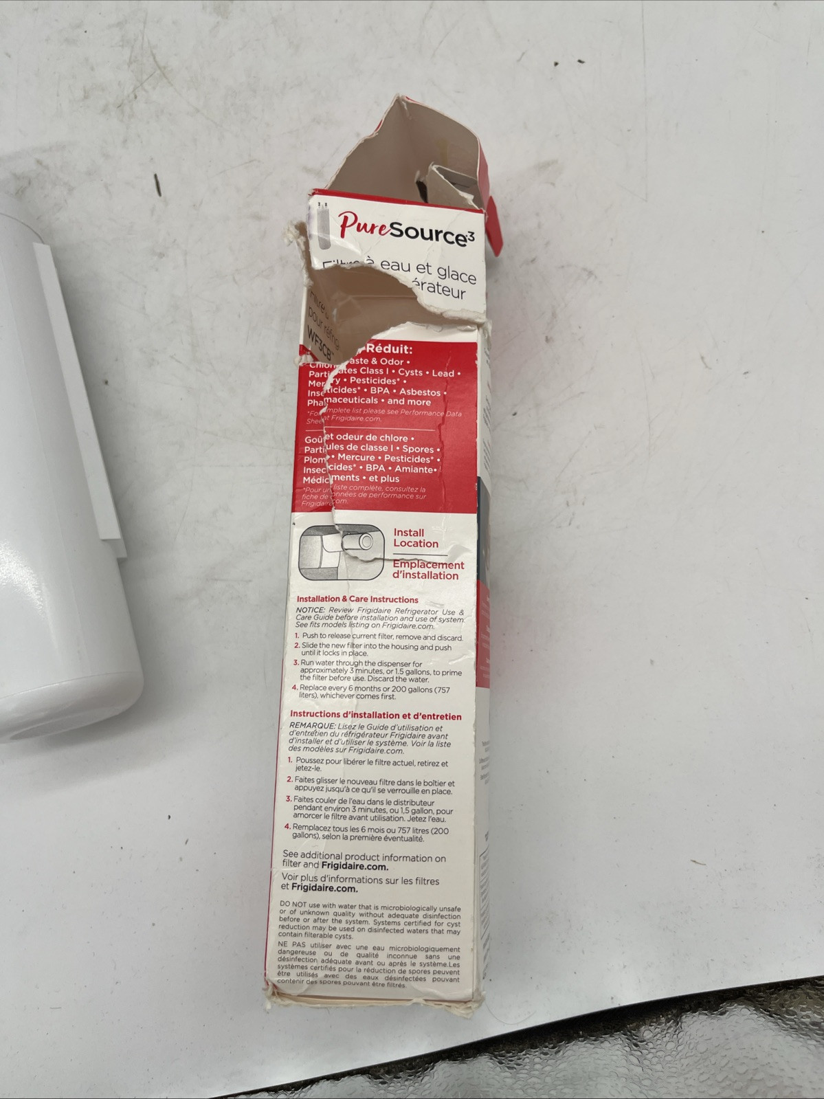 Frigidaire WF3CB Puresource3 Refrigerator Water Filter – White – (Pack of 1)