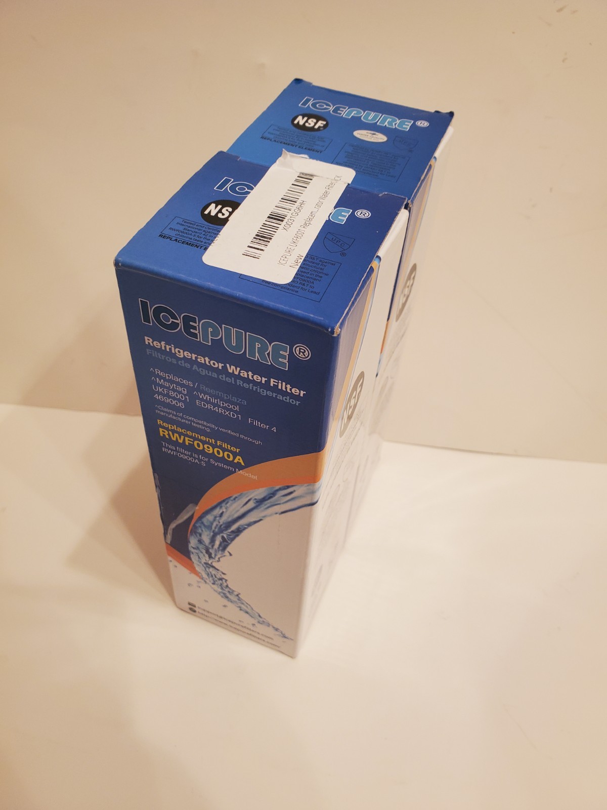 ICEPURE RWF900A + 2 Refrigerator Air and Water Filter – White