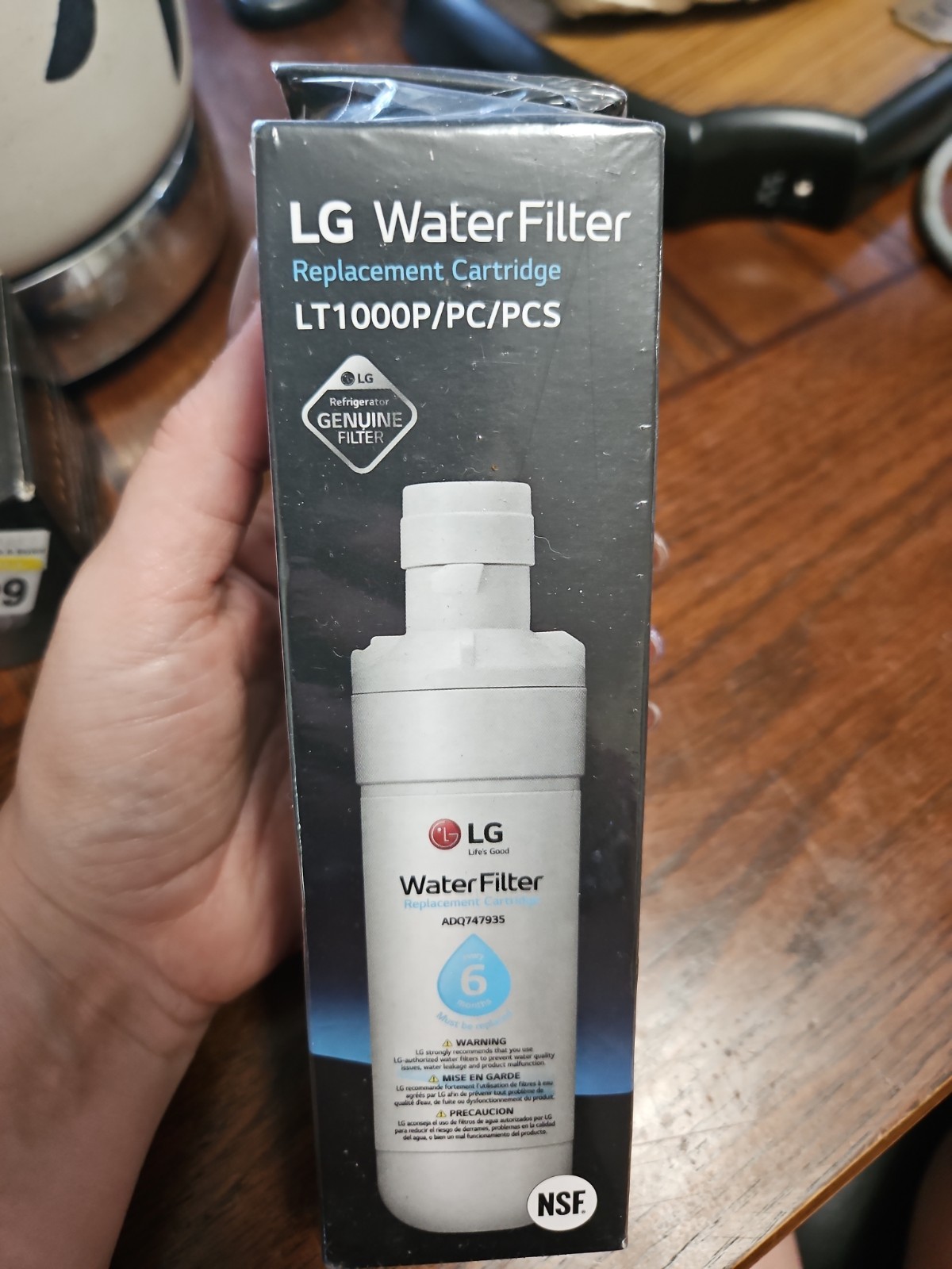 New Sealed LG LT1000P Refrigerator Water Filter Replacement ADQ747935