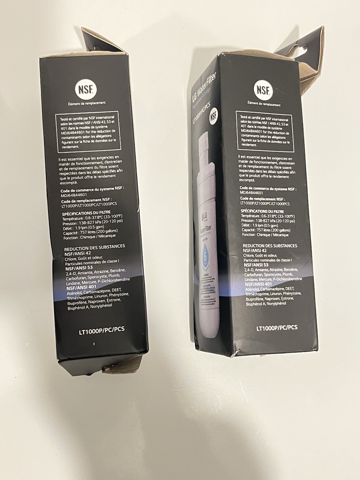 2 PK* LG LT1000P 6 Month 200 Gal Replacement Cartridge Refrigerator H20 Filters