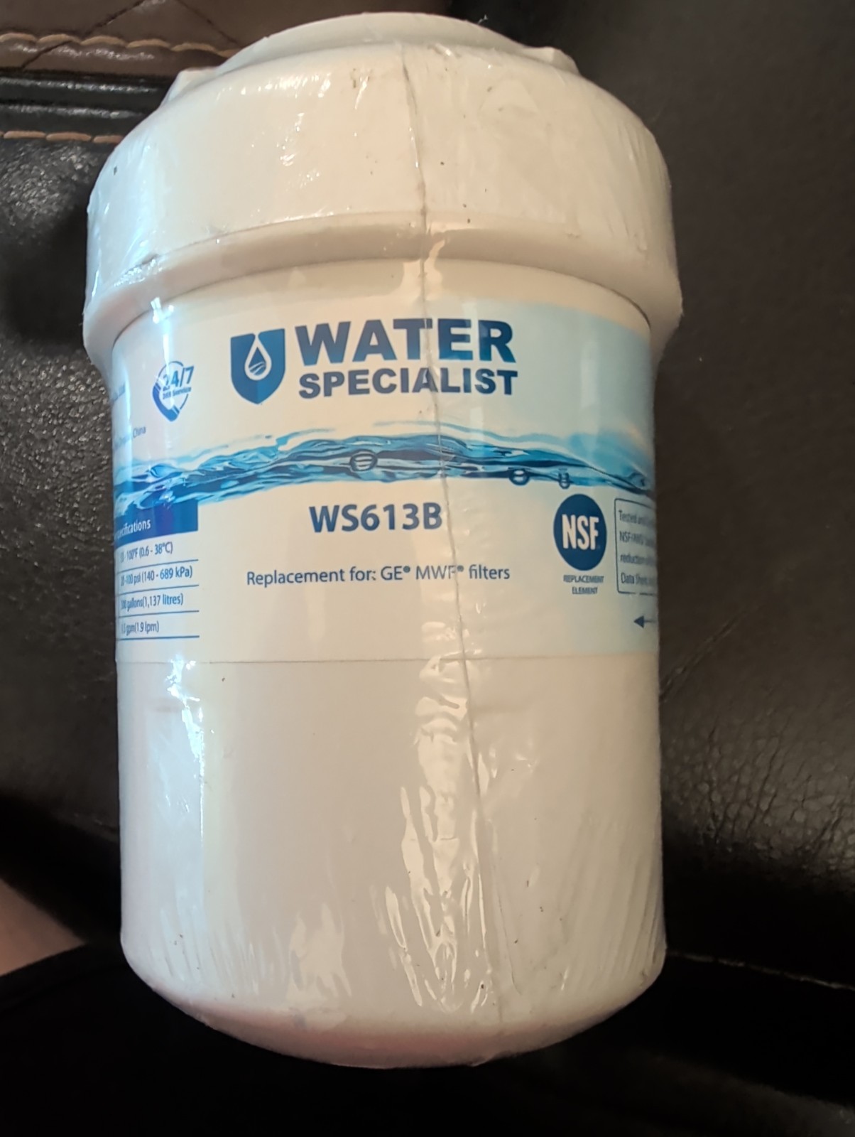 Water Specialist WS613B Replacement Filter for GE MWF SmartWater NEW SEALED
