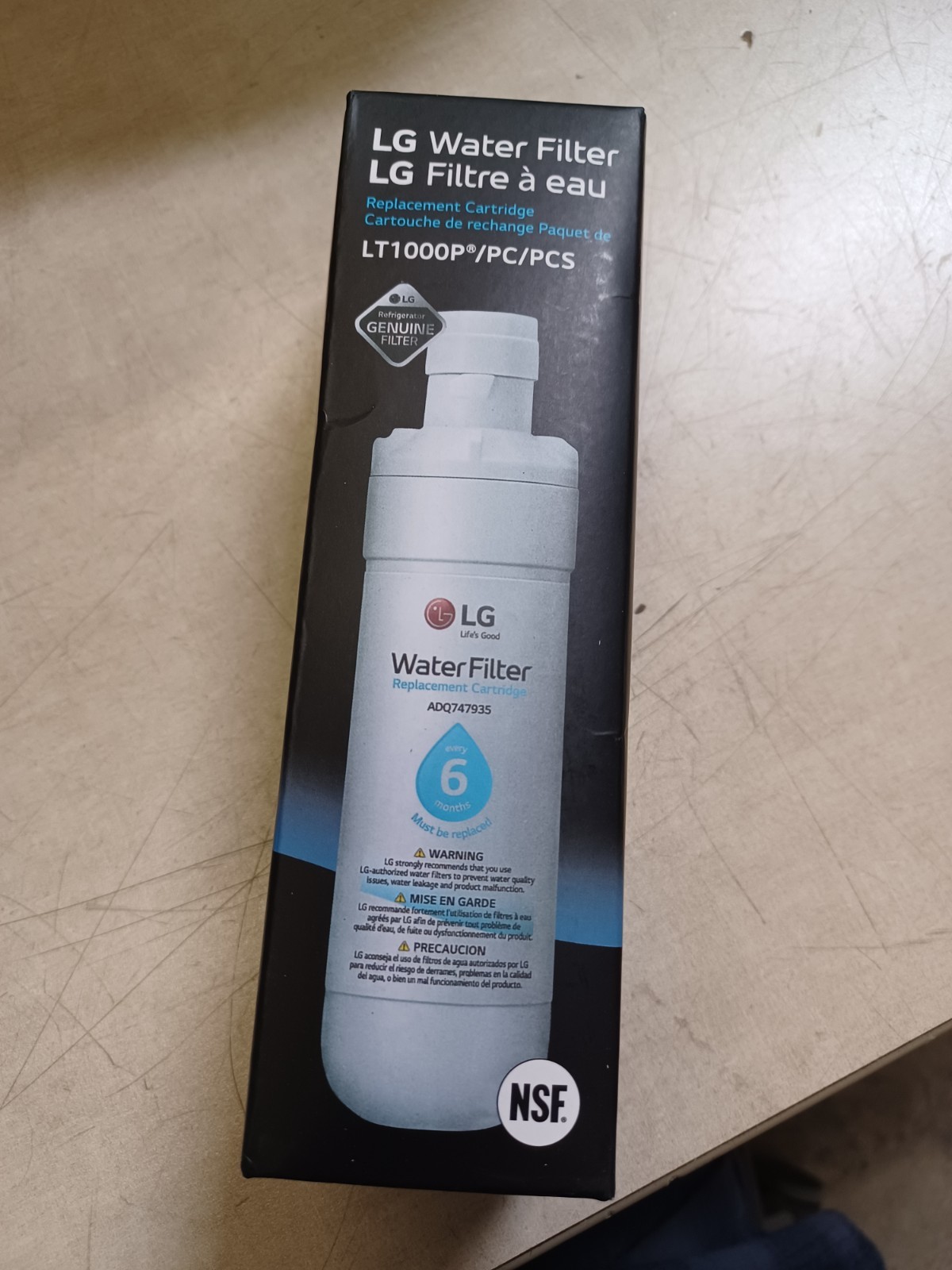LG Water LT1000P PC/PCS Genuine Filter NSF