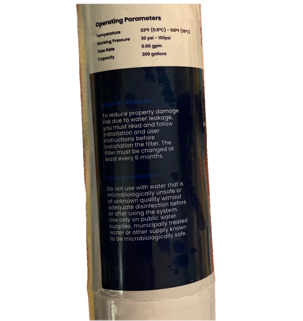 Glacier Fresh Water Filter GF-20B (2 Pack) NEW AND SEALED, Fast FREE SHIP!