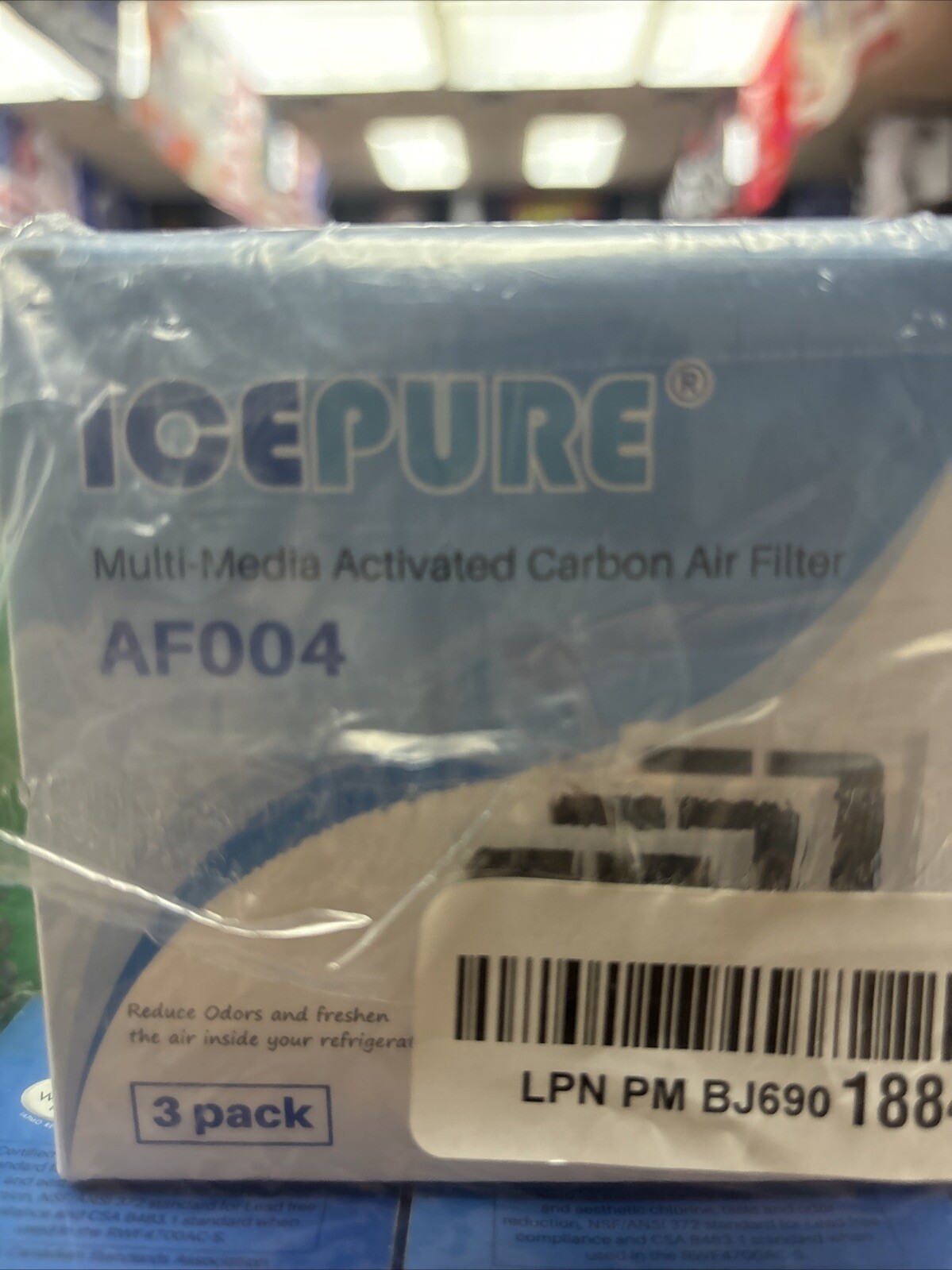 NEW LOT OF 3 ICEPURE RWF4700AC WATER FILTERS & Carbon Filter AF004 (B-11)