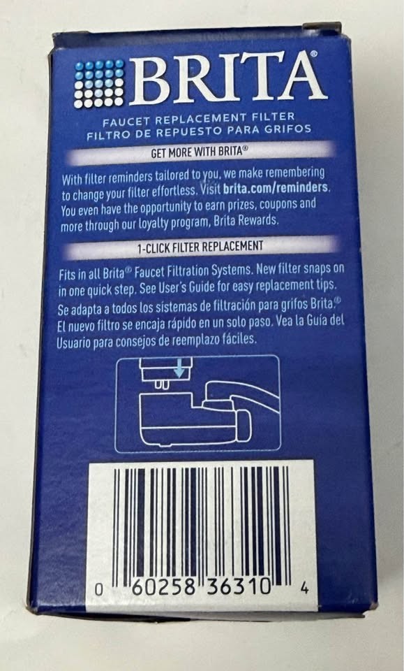 BRITA FR-200 Chrome Replacement Faucet Filter NEW