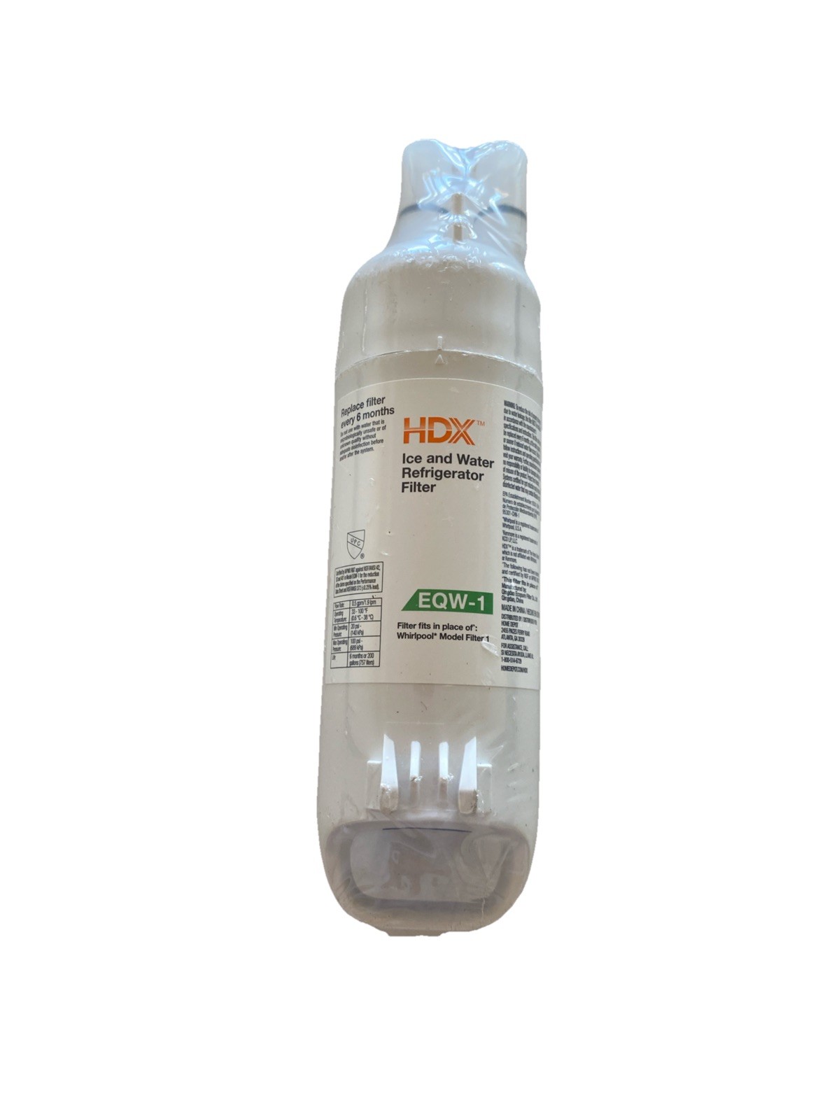 HDX EQW-1 Premium Refrigerator Water Filter
