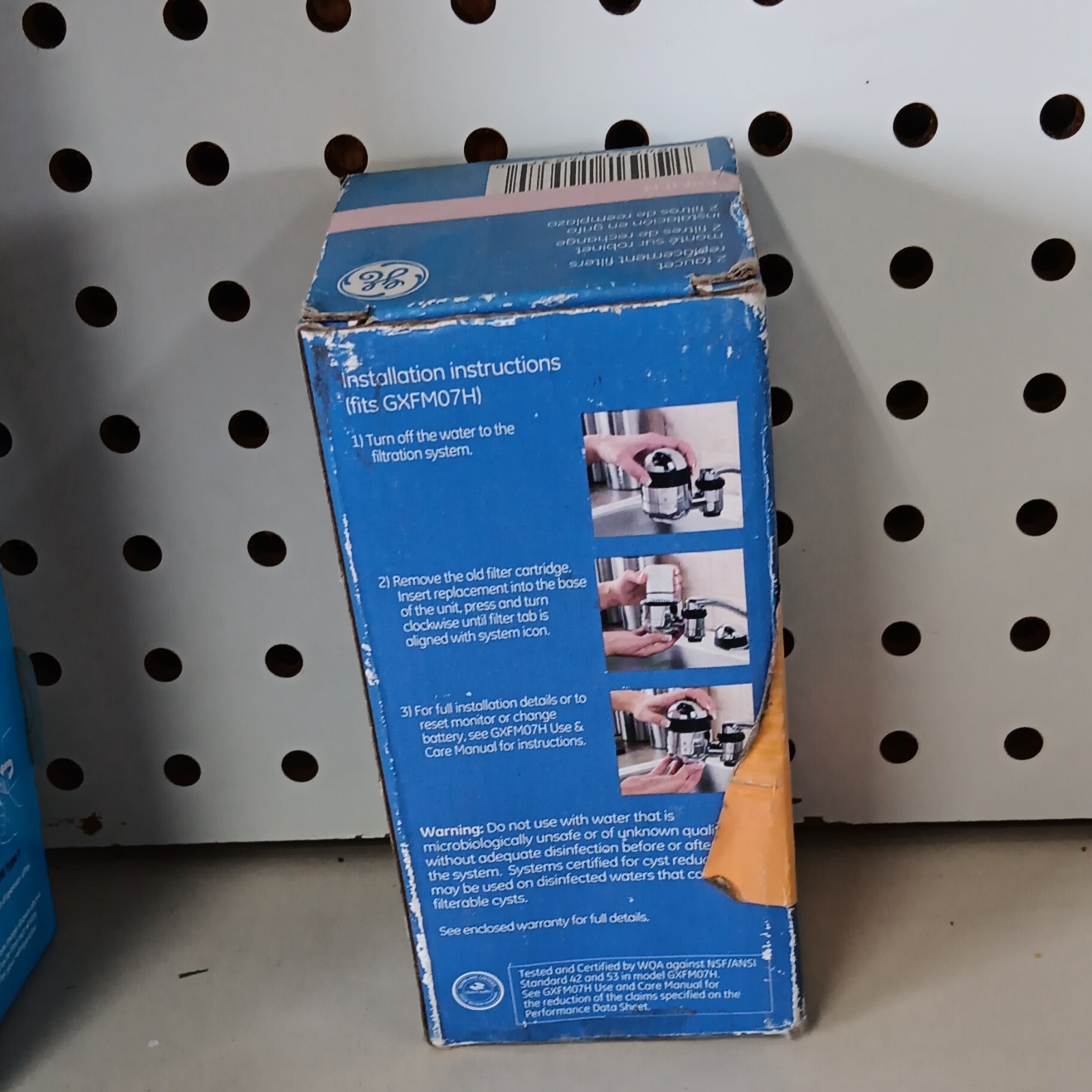 GE FXMLH Faucet Mount Water Filter Replacements 2-Pack, Carbon, 100 gal GXFM07H