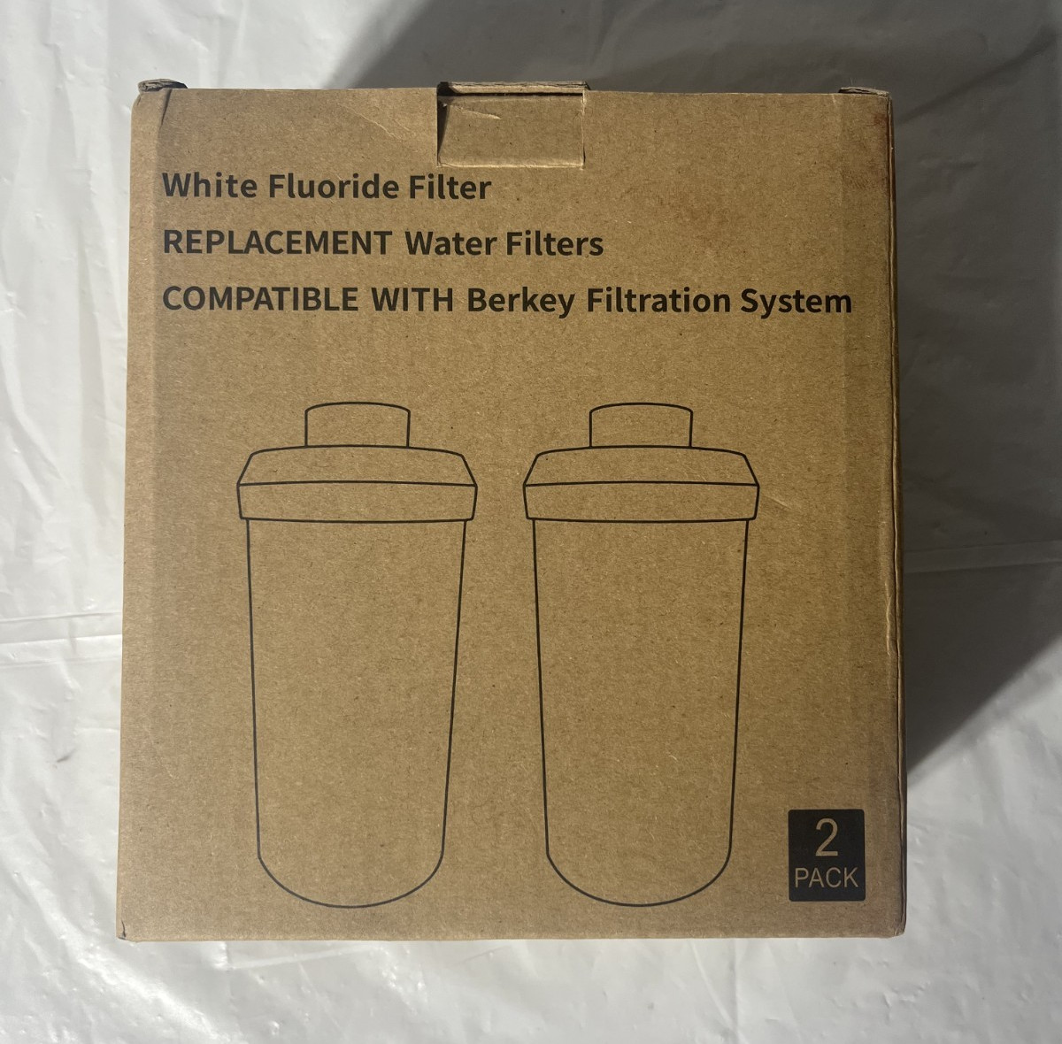 White Flouride Filter Replacement Water Filters Compatible With Berkey 2 Pack