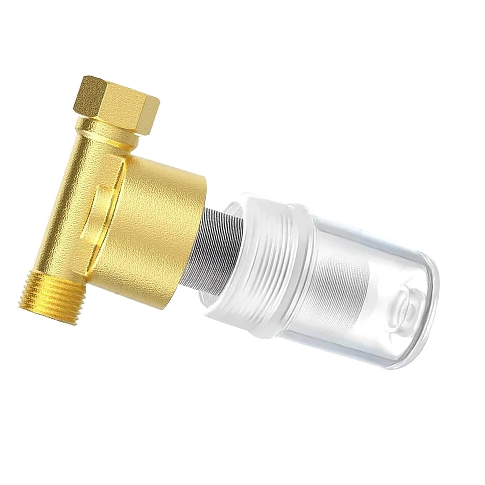 Brass Sediment Filter for Water Heater 40 Micron Reusable 1/2 3/4 Inch Strainer