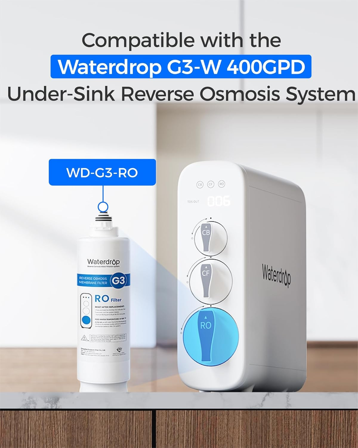 G3-N2RO Filter for G3-W 400 GPD Reverse Osmosis System