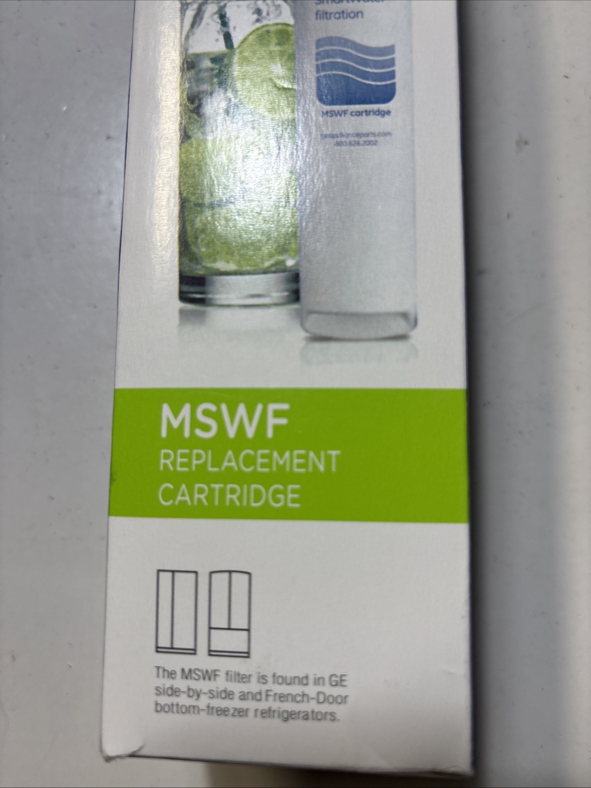 GE Genuine MSWF SmartWater Refrigerator Water Ice Filter Cartridge Sealed