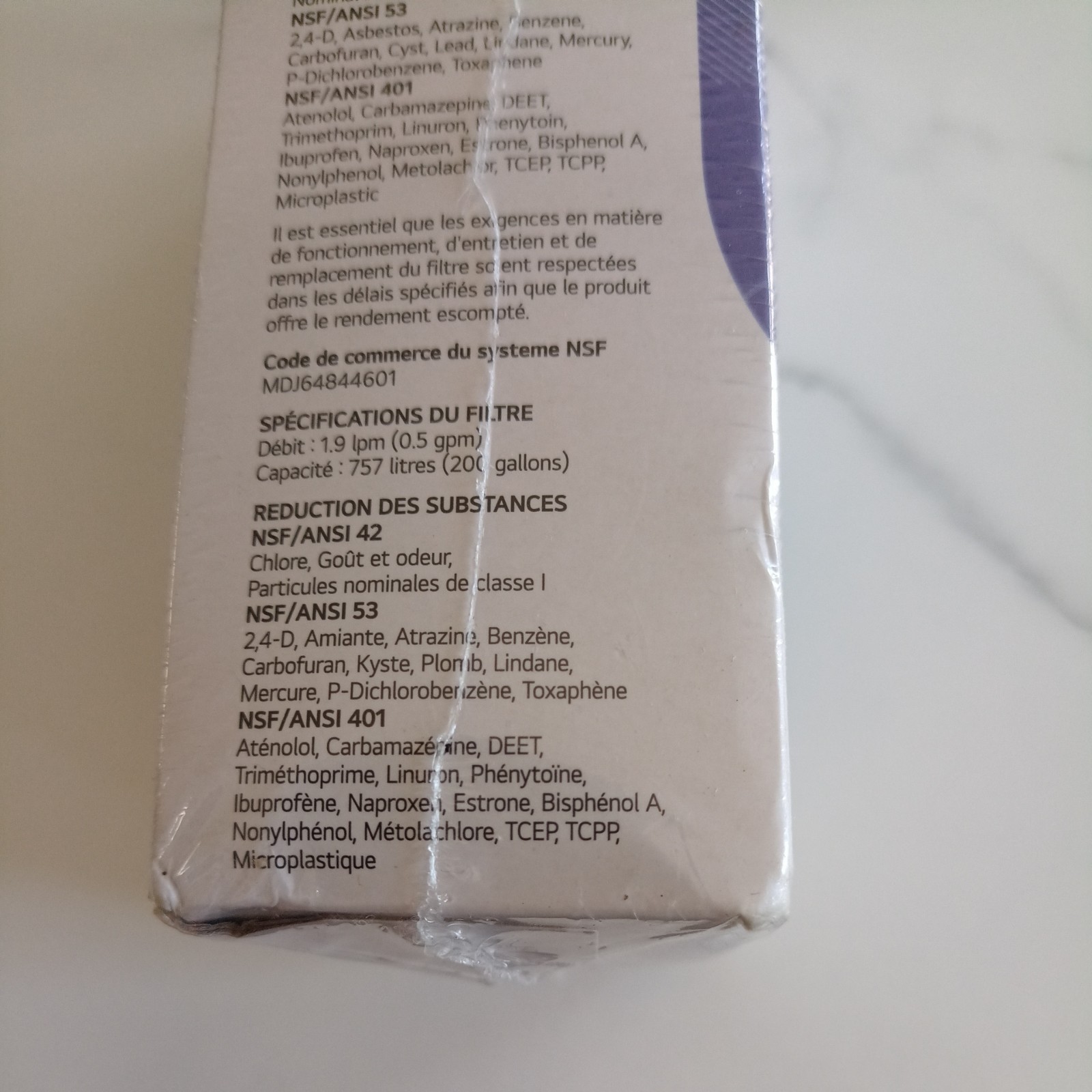 Genuine LG LT1000P2 Refrigerator Water Filter Replacement Cartridge 2 Pack