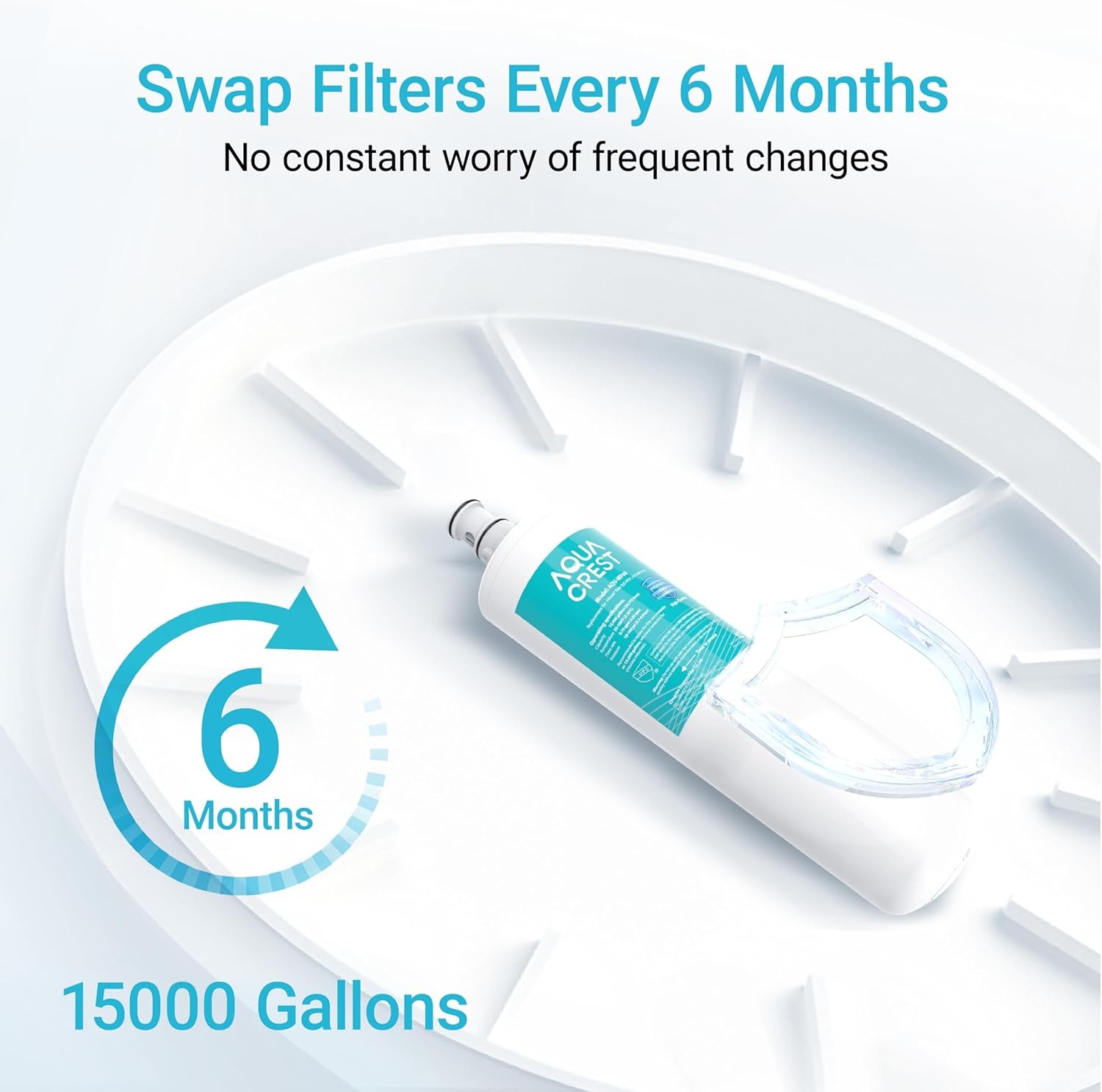 AQUA CREST Under Sink Water Filter, 3US-PF01,Replacement for 3US-MAX-F01H (2)