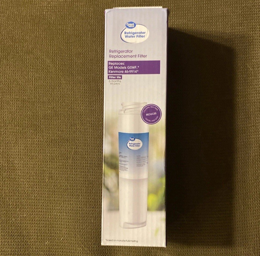 Great Value Refrigerator Replacement Filter For GE Model RPWF. 6 Months. New.