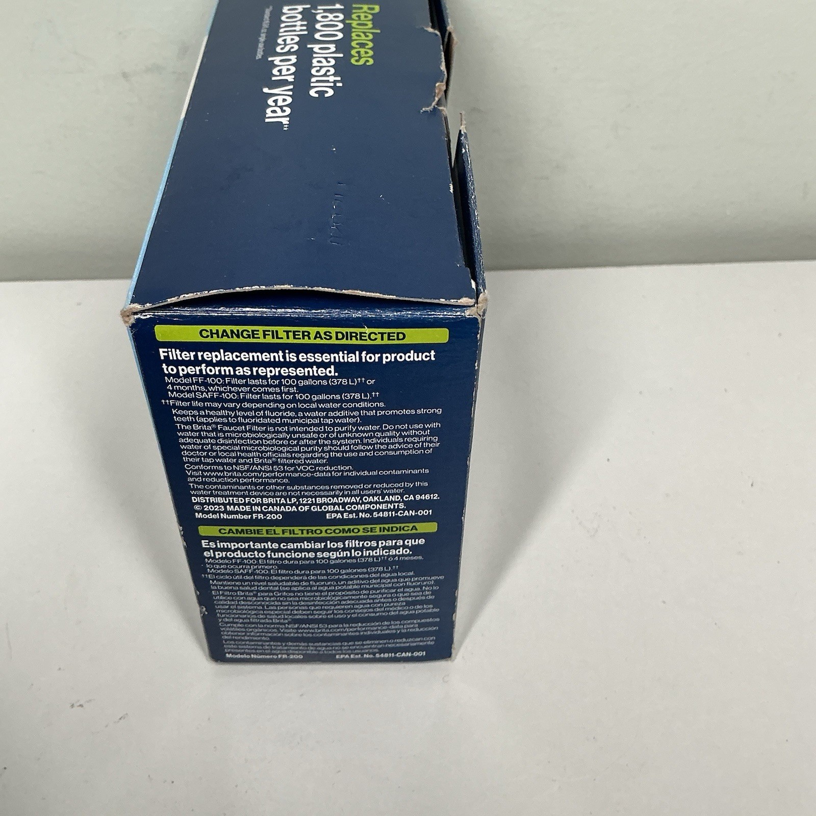 Brita Faucet Mount System Replacement Filter Reduces Lead BPA Free White 3 Count