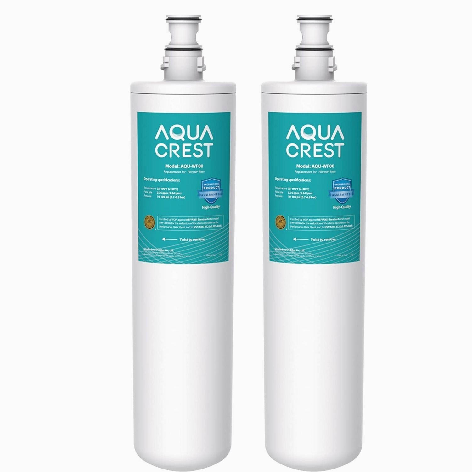 AQUA CREST Under Sink Water Filter, 3US-PF01,Replacement for 3US-MAX-F01H (2)