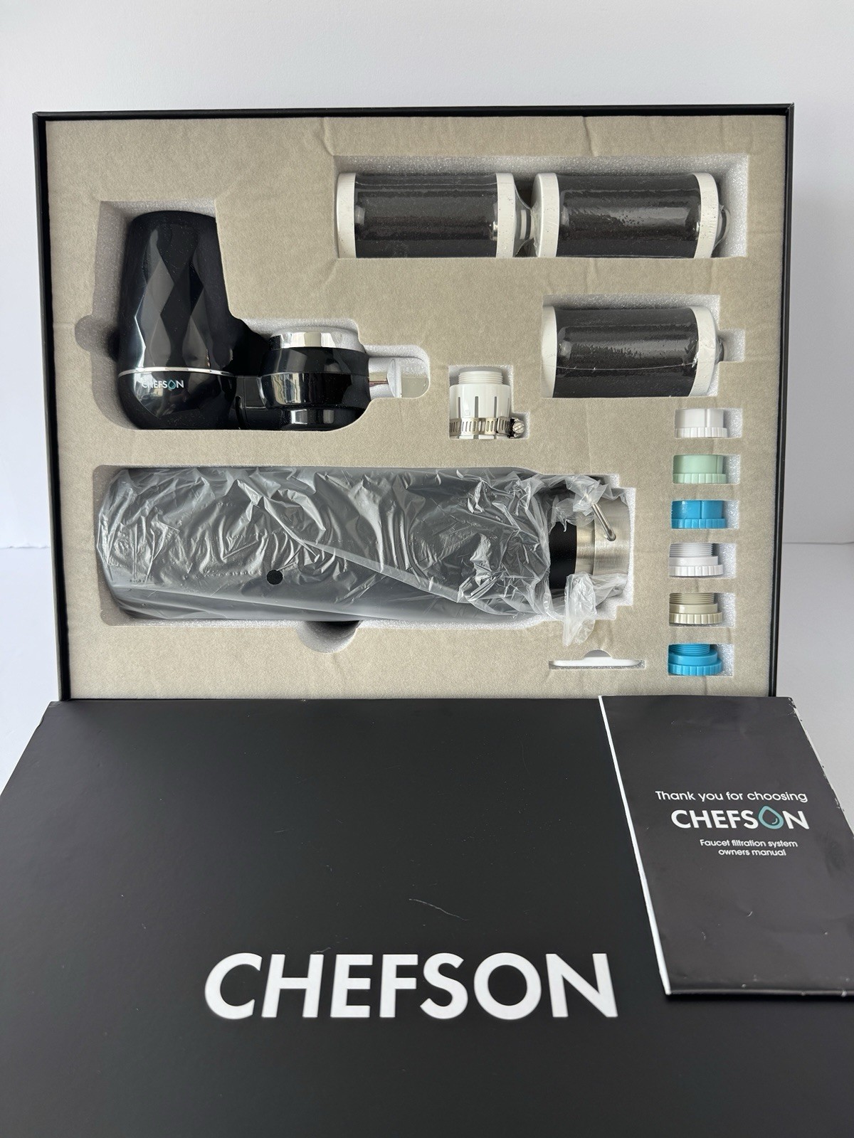 Chefson Faucet Water Filter System Multi Stage Tap Purifier Kit w Cartridges