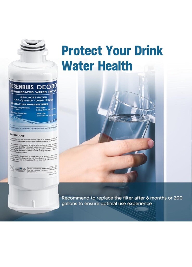 Desenruis Water Filter Compatible With Samsung Side By Side And Bottom Freezer
