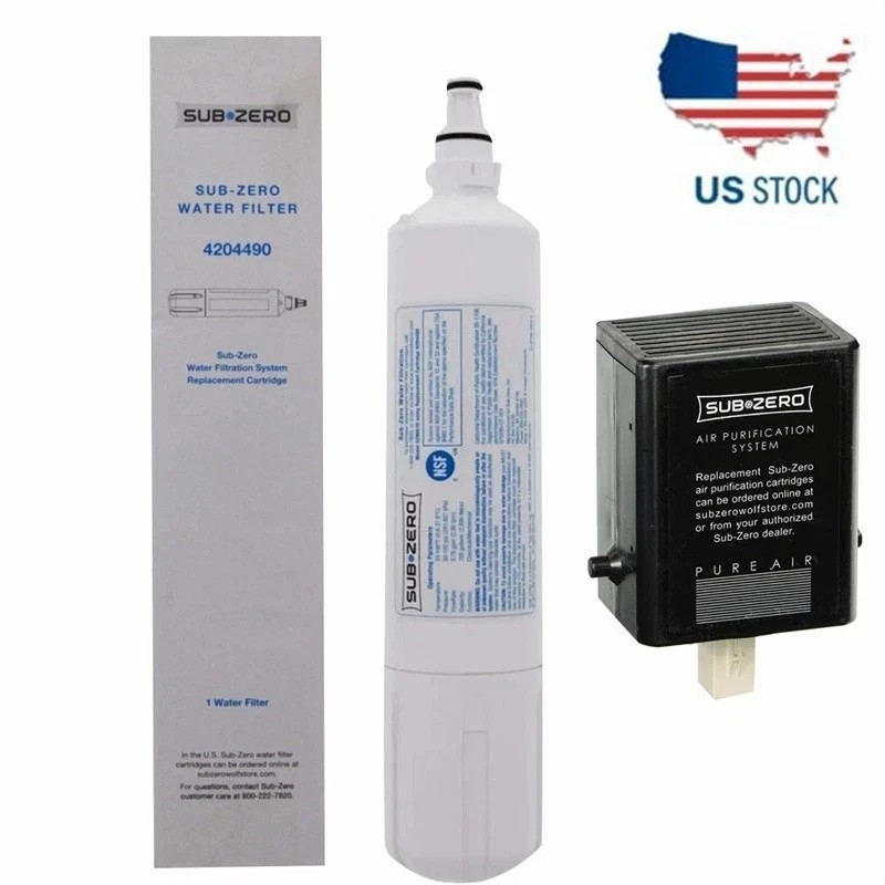NEW Set of 1 Sub-Zero 4204490 Water Filter and Air Cartridge-7042798, Combo Pack