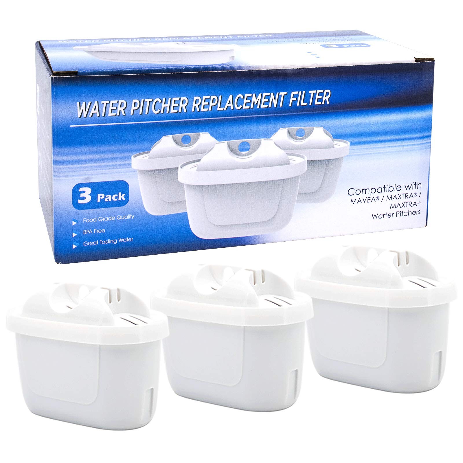 1001122 Replacement Filter for Mavea 1001122 Maxtra and LEVOIT Pitcher Water …